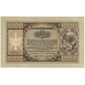Jugoslawien, Slowenien, Deutsche Besatzung - Laibach, 1.000 Lira 1944 - RARE