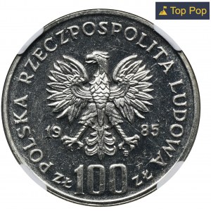 100 złotych 1985 Centrum Zdrowia Matki Polki - NGC MS64