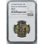 10 Zloty 1971 50. Jahrestag des schlesischen Aufstandes - NGC MS67