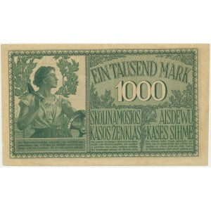 Kowno, 1.000 Mark 1918 - A - 7 digit series -