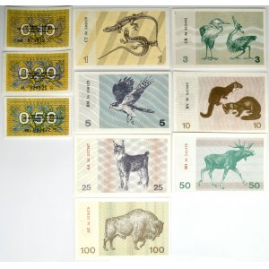 Lithuania, lot Talonas 1991 - with text - (10 pcs.)