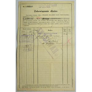 PKKP, Zobowiązanie dłużne, obligacja 8% na 10 złotych 1922