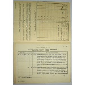 BP Kielce, vkladový list pro 4% konsolidační úvěr na 20 000 zlotých 1937