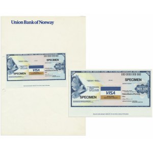Norway, Union Bank of Norway, bank check template