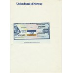Nórsko, Union Bank of Norway, vzor bankového šeku