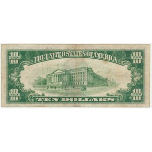 USA, zlatý certifikát, 10 USD 1928 - Woods &amp; Mellon -