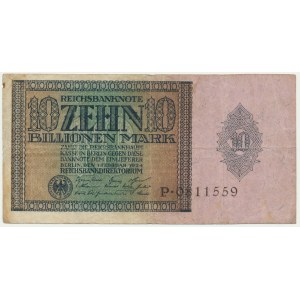 Deutschland, 10 Billionen Mark 1924 - RARE