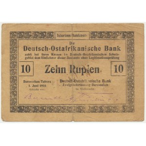 Germany, East Africa, 10 Rupien 1916