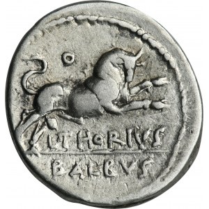 Římská republika, L. Thorius Balbus, Denar