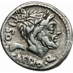 Republika Rzymska, L. Calpurnius Piso Caesoninus, Q. Servilius Caepio, Denar