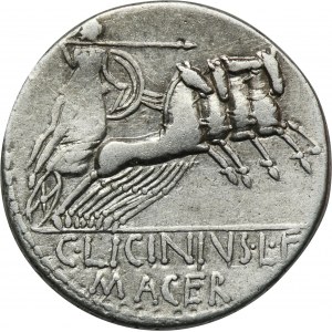 Rímska republika, Licinius Macer, denár