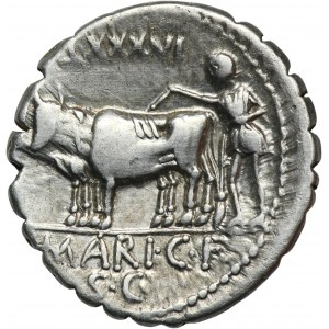 Roman Republic, C. Marius Capito, Denarius