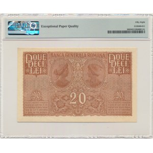 Rumänien, 20 Lei (1917) - PMG 58 EPQ