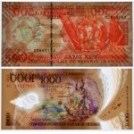 Vanuatu, lot 500-1.000 Vatu (1992-2014)(2 pcs.)