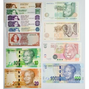 Südafrika, Satz von 1-100 Rand (12 Stück)