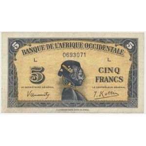 French West Africa, 5 Francs 1942