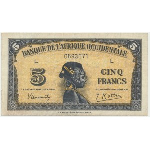 Afryka Zachodnia, 5 franków 1942
