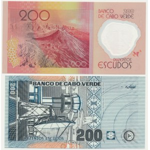 Kapverdské ostrovy, sada 200 escudo 2005-14 (2 kusy).