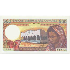 Komory, 500 frankov (1976)