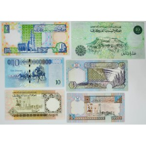 Libya, lot 1/4 - 10 Dinars (6 pcs.)
