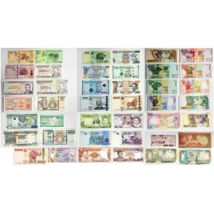 Afrika, velká sada afrických bankovek (cca 170 kusů).