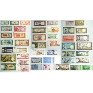 Azja, duży zestaw banknotów (ok. 140 szt.)