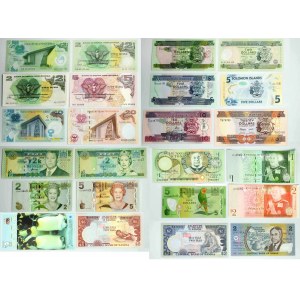 Oceania, zestaw banknotów (24 szt.)