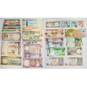 Ázia, Stredný východ Sada ázijských bankoviek (33 ks)