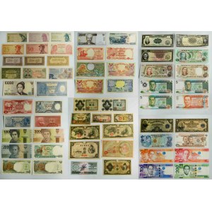 Asien, Banknotensatz (118 Stück)