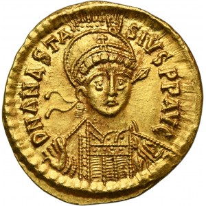 Cesarstwo Bizantyjskie, Anastazjusz I, Solidus - ex. Dr. Max Blaschegg