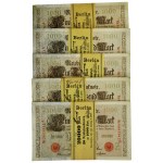 Germany, bank bundle 1.000 Mark 1919 (5 pcs.)