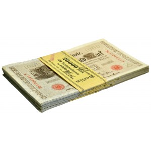 Germany, bank bundle 1.000 Mark 1910 (5 pcs.)