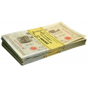 Niemcy, paczka bankowa 1.000 marek 1910 (7 szt.)