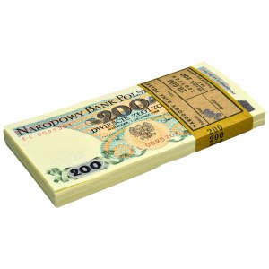 Paczka bankowa, 200 złotych 1988 - EL - (100 szt.)