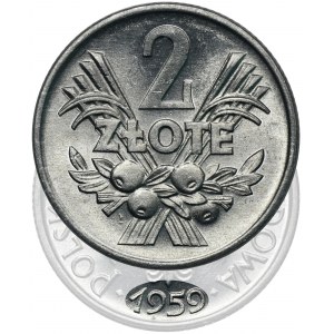 2 złote 1959 Jagody - NAJRZADSZY ROCZNIK