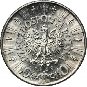 Piłsudski, 10 złotych 1939