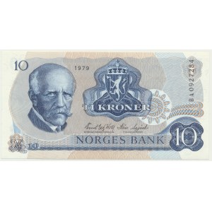 Norwegia, 10 koron 1979