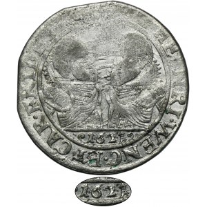 Silesia, Duchy of Münsterberg-Oels, Heinrich Wenceslaus and Carolus Friedrich, 24 Kreuzer Oels 1621 - RARE, date below the busts