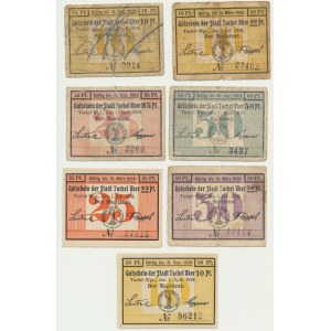 Tuchola (Tuchel), 1918-1919 voucher set (7pcs).