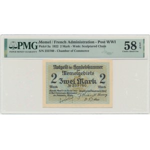 Memel, 2 Mark 1922 - PMG 58 EPQ