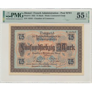Memel (Kłajpeda) 75 marek 1922 - PMG 55 EPQ