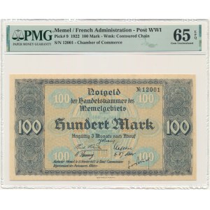 Memel (Kłajpeda) 100 marek 1922 - PMG 65 EPQ