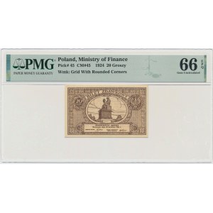 20 Pfennige 1924 - PMG 66 EPQ