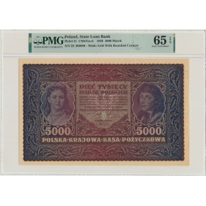 5 000 marek 1920 - II Série E - PMG 65 EPQ