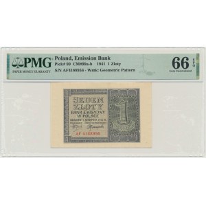 1 zlatý 1941 - AF - PMG 66 EPQ