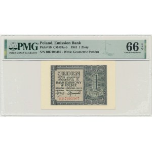 1 złoty 1941 - BB - PMG 66 EPQ