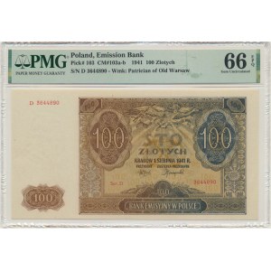 100 złotych 1941 - D - PMG 66 EPQ