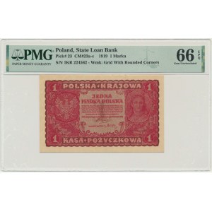 1 známka 1919 - 1. séria KR - PMG 66 EPQ