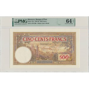 Maroko, 500 franków 1948 - PMG 64 EPQ