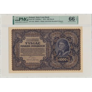 1 000 marek 1919 - III. série AL - PMG 66 EPQ